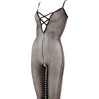 Catsuit mit seitlichem Lochmuster