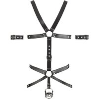 Harness, verstellbar, mit 3 Penis-/Hodenringen