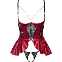 Hebe plus String, edler Mattlook im Mix mit Spitze