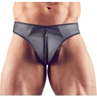String mit strassverziertem Reißverschluss