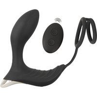 „RC Prostata Vibrator mit Penis- und Hodenring“