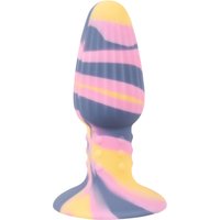 Analplug „Colorful Joy Triple Colour Butt Plug“ mit Saugfuß