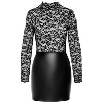 Kleid aus Spitze mit pofreiem Rockteil im Mattlook