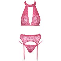 3-teiliges Straps-Set aus weicher Stretch-Spitze