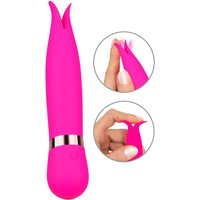 Klitorisvibrator mit flexibler Doppelspitze