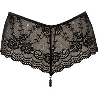 String mit abnehmbarer Perlenkette im Schritt